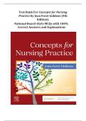 Test Bank for Concepts for Nursing Practice 4th Edition Jean Foret Giddens Complete Questions and Answers Exam Prep