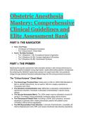 Elite Obstetric Anesthesia Test Bank & Master Study Guide &lpar;2026&sol;2027&rpar; &vert; Linked to A Practical Approach to Obstetric Anesthesia&comma; 2nd Edition &vert; Comprehensive 3-Tier Assessment Matrix