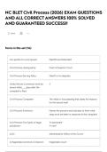 NC BLET Civil Process &lpar;2026&rpar; EXAM QUESTIONS AND ALL CORRECT ANSWERS 100&percnt; SOLVED AND GUARANTEED SUCCESS&excl;&excl;