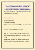 LOWA 11F PESTICIDE APPLICATOR CERTIFICATION EXAM LATEST  2026-2027 ACTUAL EXAM WITH COMPLETE QUESTIONS AND  CORRECT DETAILED ANSWERS &lpar;100&percnt; VERIFIED ANSWERS&rpar;  &vert;ALREADY GRADED A&plus;&vert; &vert;&vert;PROFESSOR VERIFIED&vert;&vert; &vert;&vert;BRANDNEW&excl;&excl;&excl;&vert;&vert; 