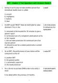 EMT- chapter 3 Test Questions with Answers Rated A