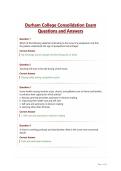 Durham College Consolidation Exam Questions and Answers&period;
