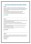 DOS II FINAL EXAM QUESTIONS AND CORRECT ANSWERS 