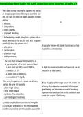 Hematology Med Surg Test Bank Questions with Answers Graded A&plus;