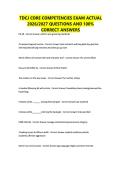 TDCJ CORE COMPETENCIES EXAM ACTUAL 2026&sol;2027 QUESTIONS AND 100&percnt; CORRECT ANSWERS