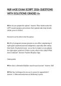 NUR 643E EXAM SCRIPT 2026 QUESTIONS  WITH SOLUTIONS GRADED A&plus; 