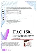 fac1501 Assignment 1 semester 1  2026 pass guaranteed