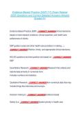 Evidence-Based Practice &lpar;NUR 111&rpar; Exam Newest  2026 Questions and Correct Detailed Answers Already  Graded A&plus; 