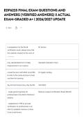 EDF6225 Final Exam Questions and Answers &lpar;Verified Answers&rpar; &vert; Actual Exam-Graded A&plus; &vert; 2026&sol;2027 Update