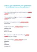Nurs 205 Final Exam Newest 2026 Questions and  Correct Detailed Answers Already Graded A&plus; 