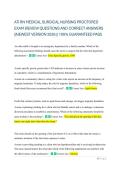 ATI RN Medical-Surgical Nursing Proctored Exam &vert; Review Questions and Correct Answers &vert; Newest Version 2026 &vert; 100&percnt; Guaranteed Pass