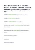 NCCCO CORE &plus; SPECIALTY TEST PREP  ACTUAL 2026 QUESTIONS AND VERIFIED  ANSWERS&vert;&vert; GRADED A&plus;&vert;&vert; GUARANTEED  PASS 