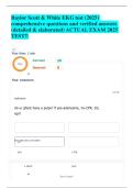 Baylor Scott & White EKG test &lpar;2025&rpar; comprehensive questions and verified answers &lpar;detailed & elaborated&rpar; ACTUAL EXAM 2025 TEST&excl;&excl;