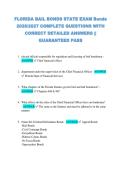 FLORIDA BAIL BONDS STATE EXAM Bonds  2026&sol;2027 COMPLETE QUESTIONS WITH  CORRECT DETAILED ANSWERS &vert;&vert;  GUARANTEED PASS