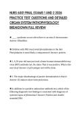 NURS 6501 FINAL EXAMS 1 AND 2 2026  PRACTICE TEST QUESTIONS AND DETAILED  ORGAN SYSTEM PATHOPHYSIOLOGY  BREAKDOWN FULL REVIEW