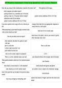 ATI Practice Assessment A Med Surg Questions with Answers Rated A