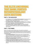 2026&sol;2027Elite Test Bank&colon; Porth's Pathophysiology 11th Edition &vert; 88 Clinical Questions & Rationales