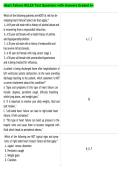 Heart Failure NCLEX Test Questions with Answers Graded A&plus;