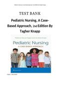 Test Bank for Pediatric Nursing&colon; A Case-Based Approach 2nd Edition Updated 2025&ndash;2026 Complete Exam Questions and Answers Study Guide for Tagher & Knapp Pediatric Nursing Success