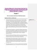 Solutions Manual &mdash; Government and Not-for-Profit Accounting&colon; Concepts and Practices &vert; Granof &vert; 9th Edition &vert; Complete Chapters &vert; Verified Solutions