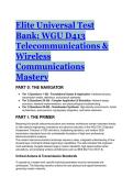 2026&sol;2027 Ultimate WGU D413 Telecommunications & Wireless Communications Mastery Test Bank &lpar;88 Q&A&rpar;