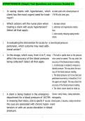 HYPERTENSION &lpar;Edapt&rpar; Test Questions and Answers Graded A&plus;