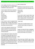 ATI Capstone Pre-Assessment Quiz with Verified Answers Graded A&plus;