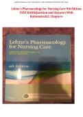Test Bank for Pharmacology 9th Edition Updated 2025&ndash;2026 Complete Exam Questions and Answers Study Guide for Nursing Pharmacology Success