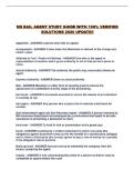 MS BAIL AGENT STUDY GUIDE WITH 100&percnt; VERIFIED SOLUTIONS 2026 UPDATE&excl;&excl;