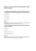 NUR 6111 &ndash; Exam 2 &lpar;Advanced Practice Nursing I&rpar; 2026 &ndash; William Peterson University
