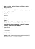 NUR 6111 Exam 1 - Advanced Practice Nursing I &lpar;2026&rpar; &ndash; William Peterson University