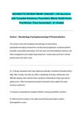 GEORGETTE REVIEW PMHNP 2026&sol;2027 &vert; 388 Questions with Complete Solutions &vert; Psychiatric Mental Health Nurse Practitioner &vert; Pass Guaranteed - A&plus; Graded