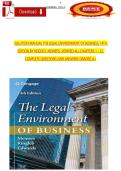 The Legal Environment of Business 14th Edition Solution Manual &ndash; Roger E&period; Meiners&comma; Chapters 1&ndash;22 Complete Questions and Answers&comma; Graded A&plus;