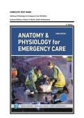 COMPLETE TEST BANK &lowbar; Anatomy & Physiology for Emergency Care 3rd Edition by Bryan Bledsoe&comma; Frederic H&period; Martini&comma; Edwin Bartholomew 