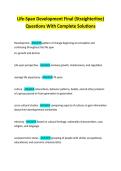 Life-Span Development Final &lpar;Straighterline&rpar;  Questions With Complete Solutions 