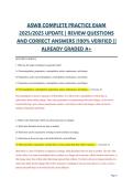 ASWB Complete Practice Exam 2025&sol;2026 Update &vert; Review Questions and Correct Answers &vert; 100&percnt; Verified &vert; Already Graded A&plus;