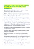 State Farm Property Newest Version &lpar;2026&rpar; Complete Questions and 100&percnt; Correct Answers &lpar;A&plus;&rpar;
