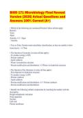 BIOD 171 Microbiology Final Newest Version &lpar;2026&rpar; Actual Questions and Answers 100&percnt; Correct &lpar;A&plus;&rpar;