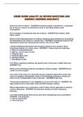 CRIME SCENE ANALYST IAI REVIEW QUESTIONS AND CORRECT ANSWERS 2026-2027&excl;&excl;