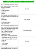 ATI Renal Exam Test Questions with Answers Graded A&plus;