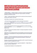 MSN 570 Advanced Pathophysiology &lpar;2026&rpar; Ultimate Questions and Answers 100&percnt; Correct &lpar;verified&rpar;