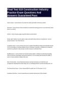 Final Test 510 Construction Industry Practice Exam Questions And Answers Guaranteed Pass