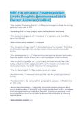MSN 570 Advanced Pathophysiology &lpar;2026&rpar; Complete Questions and 100&percnt; Correct Answers &lpar;verified&rpar;