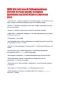 MSN 570 Advanced Pathophysiology Newest Version &lpar;2026&rpar; Complete Questions and 100&percnt; Correct Answers &lpar;A&plus;&rpar;