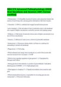 MSN 570 Advanced Pathophysiology &lpar;2026&rpar; Real Questions and Answers 100&percnt; Correct &lpar;verified&rpar;