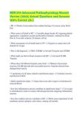 MSN 570 Advanced Pathophysiology Newest Version &lpar;2026&rpar; Actual Questions and Answers 100&percnt; Correct &lpar;A&plus;&rpar;