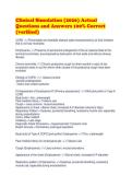 Clinical Simulation &lpar;2026&rpar; Actual Questions and Answers 100&percnt; Correct &lpar;verified&rpar;