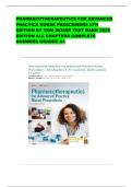 PHARMACOTHERAPEUTICS FOR ADVANCED PRACTICE NURSE PRESCRIBERS 6TH EDITION BY TERI MOSER TEST BANK 2025 EDITION ALL CHAPTERS COMPLETE ANSWERS GRADED A&plus;