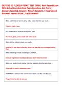 DRIVERS ED FLORIDA PERMIT TEST EXAM &vert; Most Recent Exam  2026 Actual Complete Real Exam Questions And Correct  Answers &lpar;Verified Answers&rpar; Already Graded A&plus; &vert;Guaranteed  Success&excl;&excl; Newest Exam &vert; Just Released&excl;&excl; 