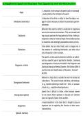 Schizophrenia Spectrum Disorders Test Questions with Verified Answers